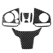 4Pcs Carbon Fiber Inner Steering Wheel Sticker Trim For 10Th 2016-2019