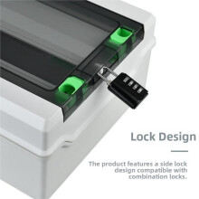BSIDE HA-9WAY IP65 Wetterfeste Verteilungsbox für Außen-Photovoltaikanlagen, Elektrofahrzeug-Ladeinfrastruktur und Hausgebrauch