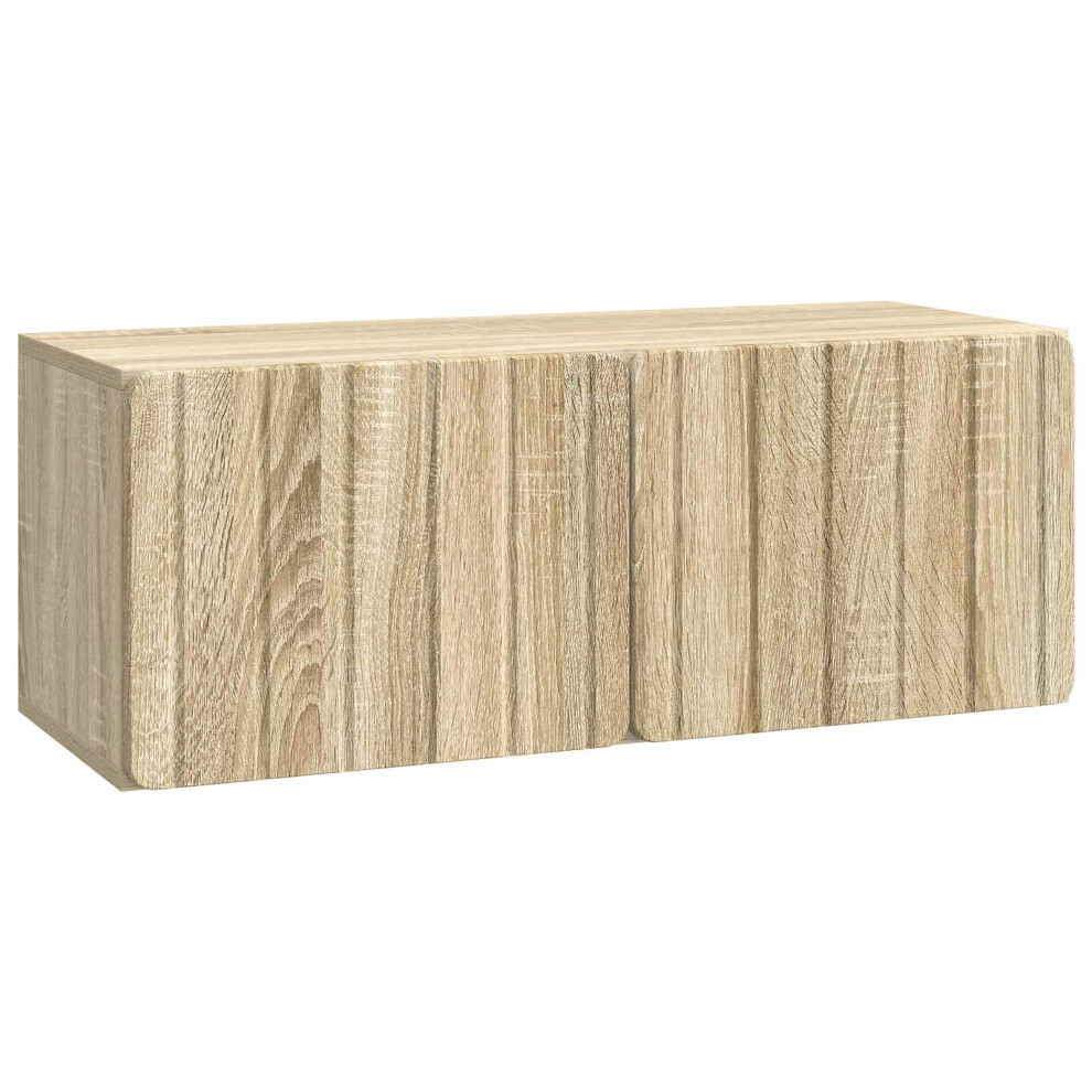 Vidaxl Wall-Mounted Tv Cabinet Sonoma Oak 78.5 X 31 X 30 Cm