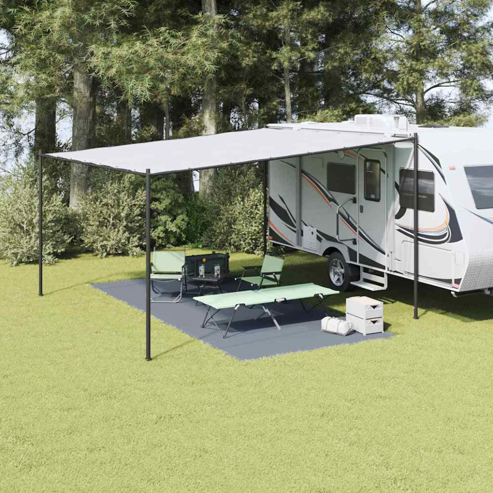 Vidaxl Tent Carpet Folding Blue And Grey 550 X 250 Cm Polyethylene