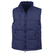 (L, Navy) Result Unisex Adult Padded Body Warmer