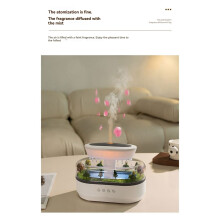 Aroma Humidifier Raindrop Air Humidifier Light White Noise Essential Oil Diffuser Ultrasonic Fragrance Diffuser EU Plug