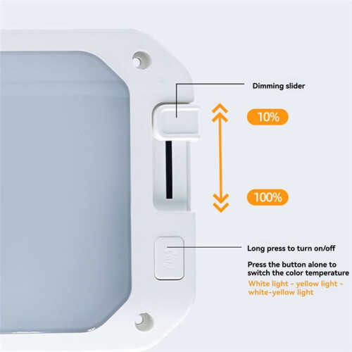 RV Ceiling Light LED  Lights RV Interior Light 3 Color Dimmable Light with Remote Control 2