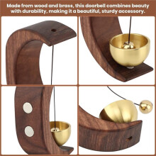 Moon Shape Bell for Door Opening Magnetic Type Crisp Sound Entry Doorbell Gate Bell Chime with Brass Bell Hanging