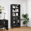 VidaXL vidaXL Highboard 2 pcs Black Oak Engineered Wood 5