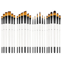 Artist Brush Set for Acrylic, Watercolor, and More with Diverse Brush Types