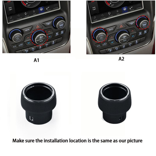 For  Grand Cherokee WK2 Air Conditioning Knobs and Buttons Center Control Buttons Audio Knob 1