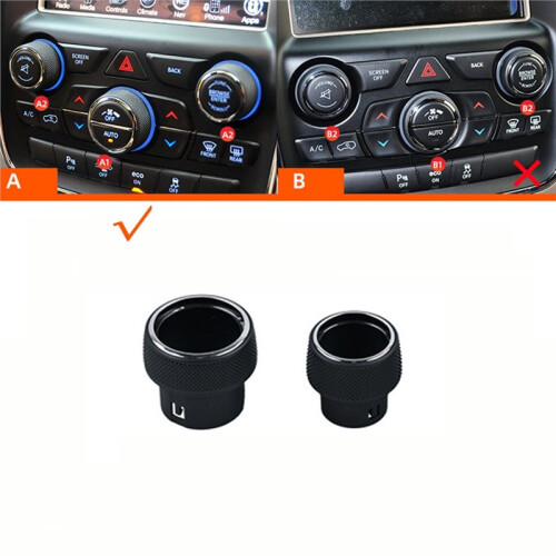 For  Grand Cherokee WK2 Air Conditioning Knobs and Buttons Center Control Buttons Audio Knob 2