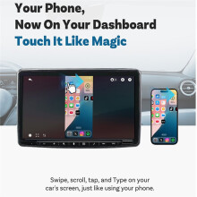Mirror Touch Wireless CarPlay Bi-Directional Phone Mirroring Adapter Dual Mode Plug &  Full Phone Mirroring Adapter