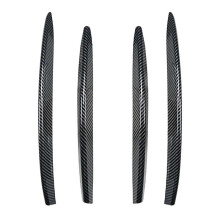 Car Front Fog Lights Trim Strips Bumper Lip Splitter Spoiler for CLA Class C118 X118 2023+ Carbon Fiber