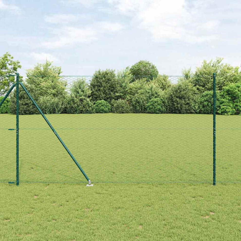 Vidaxl Welded Wire Fence With Spikes 100 X 1.5 M (W X H)