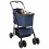 VidaXL vidaXL Folding Pet Stroller Adjustable Blue 81 x 47 x 99 cm Polyester 4
