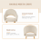 (Beige, Set of 2) GOEURVANT Dining Chairs 9