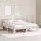 VidaXL vidaXL Bed Frame with Headboard Brown 200 x 200 cm Solid Pine Wood 1