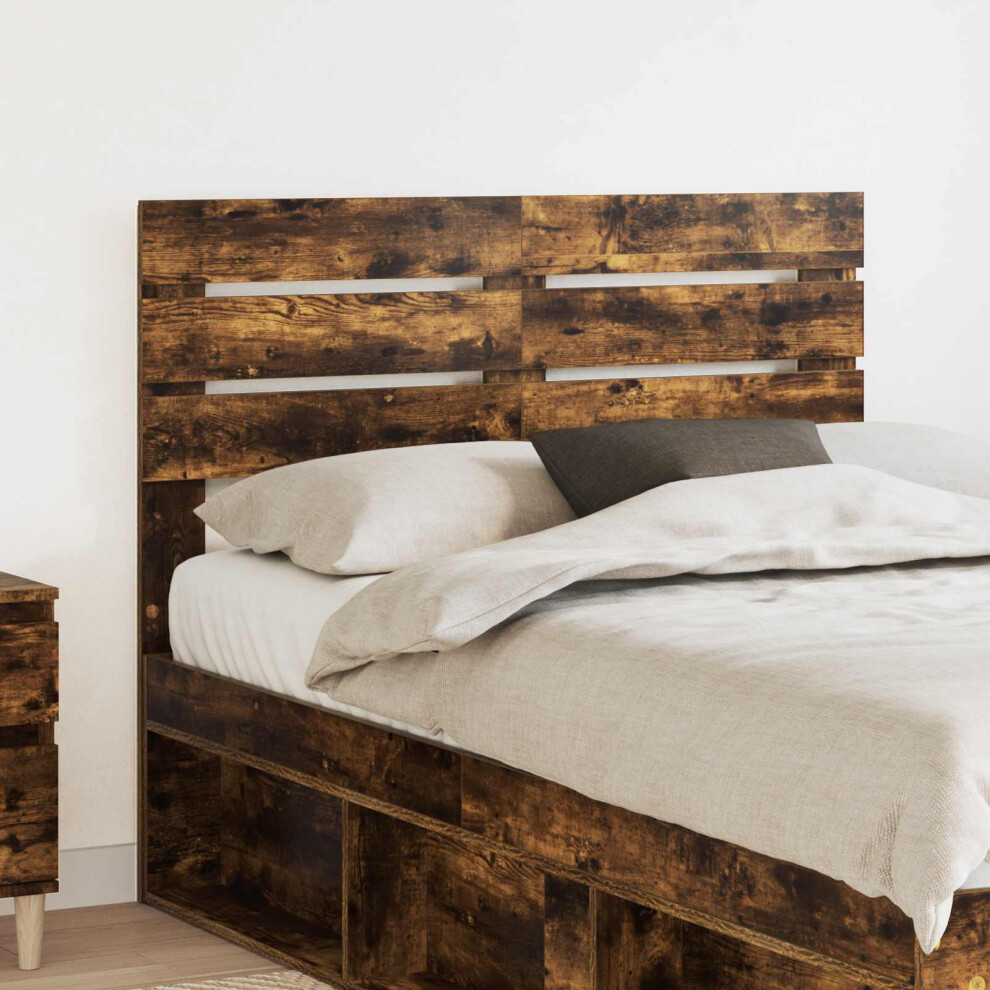 Vidaxl Headboard Smoked Oak Engineered Wood