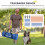 Hunde-Agility-Trainingsset mit Slalomstangen, Orange 6