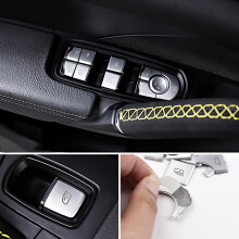Auto Fenster Heber KnöPfe Pailletten Dekoration Verkleidung Chrom Innen Verkleidung für - Cayenne Macan ZubehöR