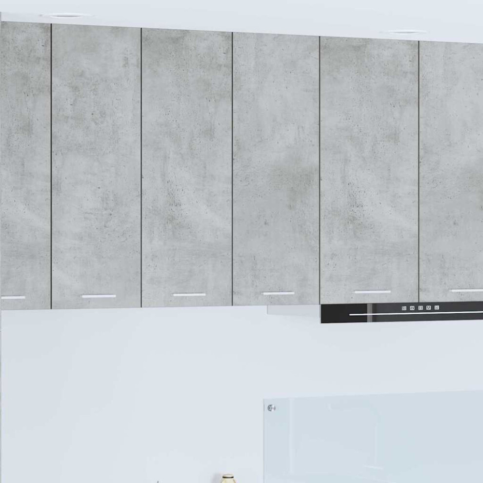 Vidaxl Hanging Cabinet Concrete 60 X 31 X 80 Cm Engineered Wood Grey