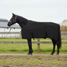 vidaXL Horse Blanket Black 125 cm Polyester