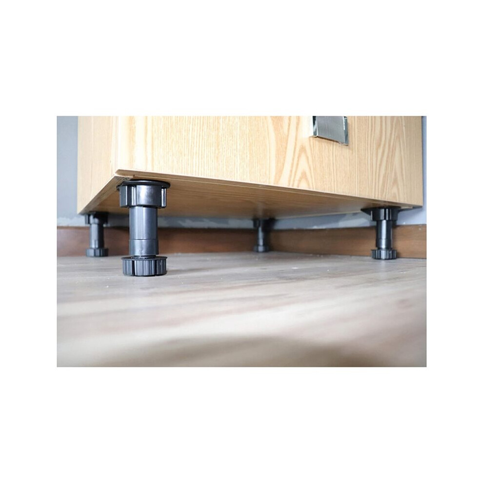 20 Pack Adjustable Cabinet Leveler Legs For Furniture And Cabinets, Black 6031490641224