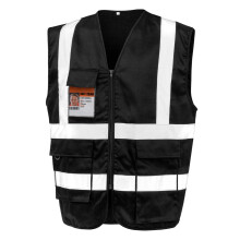 (XL, Black) SAFE-GUARD by Result Unisex Adult Heavy Duty Security Vest