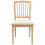 VidaXL vidaXL Dining Chairs 2 pcs Natural 50 x 52.5 x 91 cm Solid Rubber Wood 4