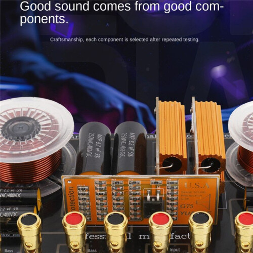 1600W 2-Way Speaker Crossover,High-Low Frequency Divider Filter Board for Enhanced Audio Performance,for DIY Speaker 2