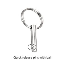 8 PCS Marine Quick Release Pins Bimini Top Pins, Diameter 1/4In(6.3Mm), Overall Length1.5In(38Mm), Usable Length(25.4Mm)