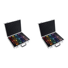 2X Chakra Tuning Fork Set for Healing,Sound Therapy,Keep Body,with Rubber Mallet,Wrench,Cleaning Cloth and Aluminum Box