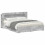 VidaXL vidaXL Bed Frame with Storage Concrete Grey 200 x 200 cm 1