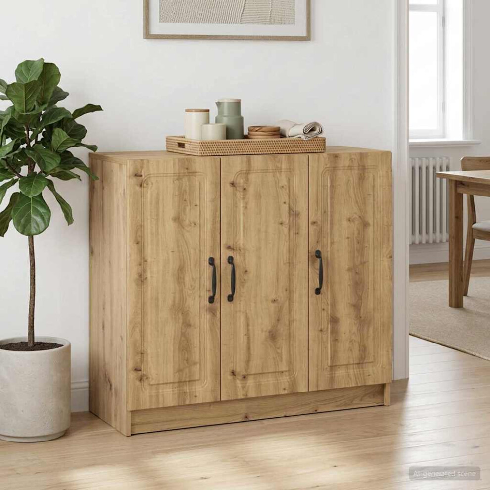 Vidaxl Sideboard Artisan Oak 89 X 34.5 X 77 Cm Engineered Wood