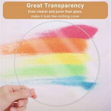 4pcs 6mm Thick Round Acrylic Glass Sheet, 6Inch Diameter Clear Acrylic Circle, Cake Disk Acrylic Sheet Acrylic Backdrop