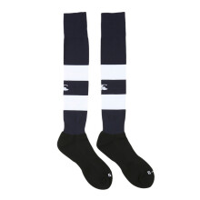 (12 UK Child-3 UK, Navy) Canterbury Childrens/Kids Club Hooped Socks