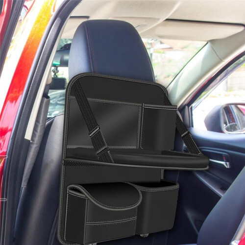 Car  Back Storage Bag Car  Back Foldable Table Dining Table Multifunctional Storage Bag in Car Black 1