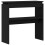 VidaXL vidaXL Console Table Black Oak 80 x 30 x 80 cm Engineered Wood 4