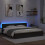 VidaXL vidaXL Bed Frame with Headboard Black Oak 180 x 200 cm Engineered Wood 5