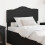 VidaXL vidaXL Headboard Black Oak Engineered wood 1