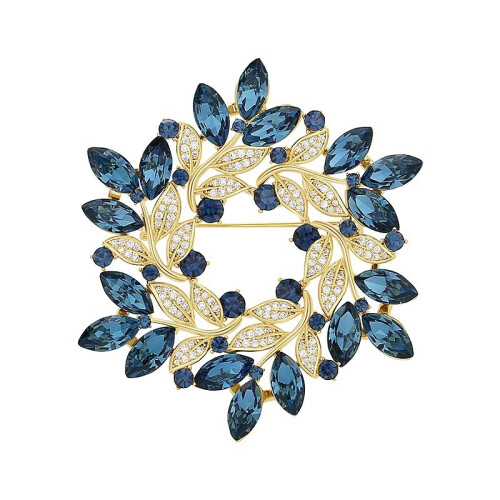 Utsökt Blomsterbrosch - Vintageinspirerad Design Grey