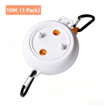 (white) Portable Travel Clothesline Indoor Outdoor Rope