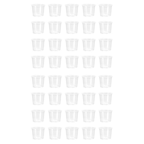 Embalagem de 40 Vasos de Viveiro Transparentes de 5,7 Polegadas para Plantas: Vasos de Mudas com Armazenamento de Água 1