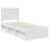 VidaXL vidaXL Bed Frame with Headboard White 90 x 190 cm Solid Pine Wood 4