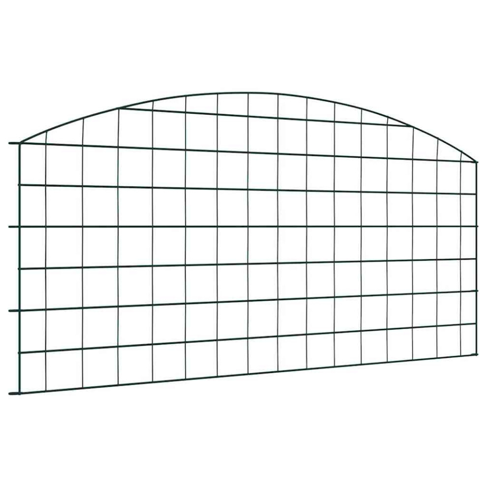 Vidaxl Pond Fence Set 5 Pcs Green 100 X 50 Cm Steel