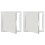 VidaXL vidaXL Access Panel 2 pcs White 23 x 23 x 3 cm Steel 5