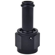 6AN Female to 3/8 Straight Swivel Fittings Aluminum Hose Barb Fuel  Adapter Black (3/8 Inch)