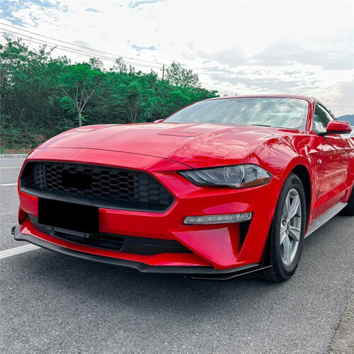 Front Bumper Lip Corner Spoiler Winglet Splitters for  Mustang MK6.5 2018-2023 Accessories Black