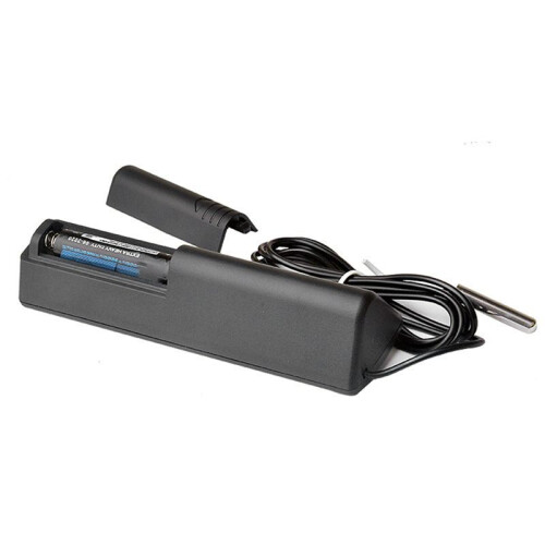 2X -1 Biltermometer LCD-Skärm C/F Klocka Temperatursensor Controller Inomhus Utomhustermostat med Sond 2