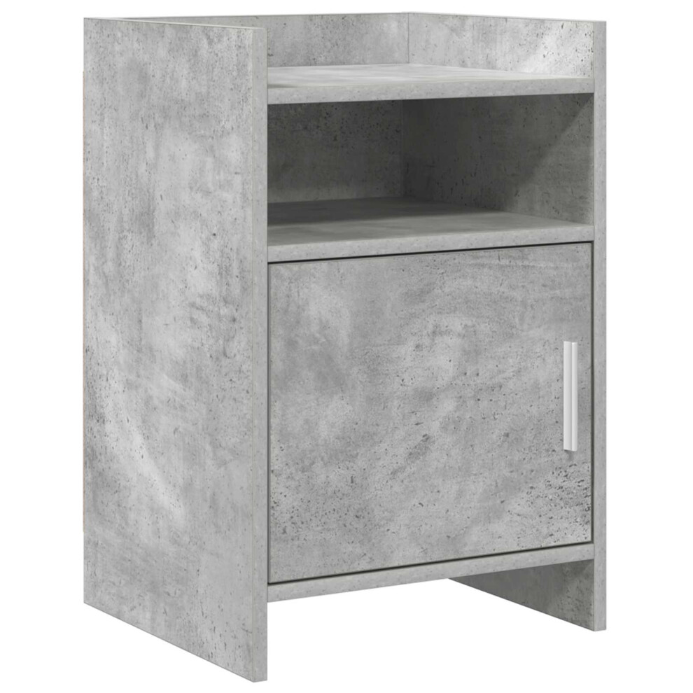 Vidaxl Bedside Tables Concrete 40 X 36 X 60 Cm Engineered Wood Grey