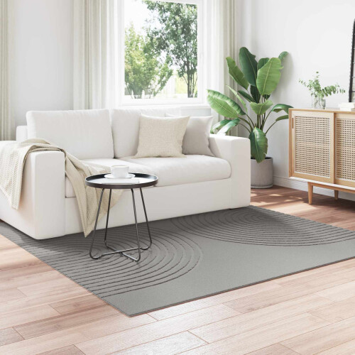 VidaXL vidaXL Area Rugs Square GALATI Grey 120 x 120 cm Polyester