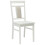 VidaXL vidaXL Dining Chair 2 pcs White Solid Rubber Wood 5