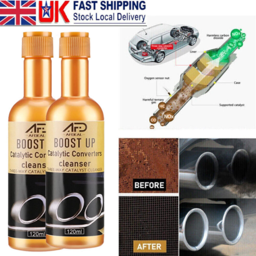 2xMultipurpose Boost Up Vehicle Engine Catalytic Converter Cleaner Deep Cleaning